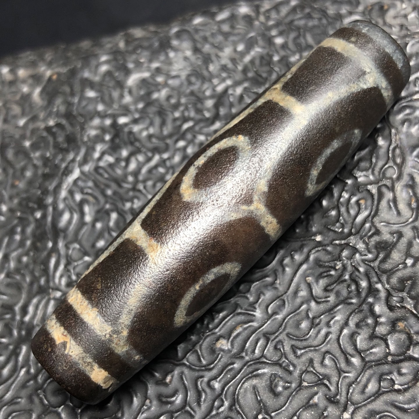 Chinese Natural Agate DZI Beads