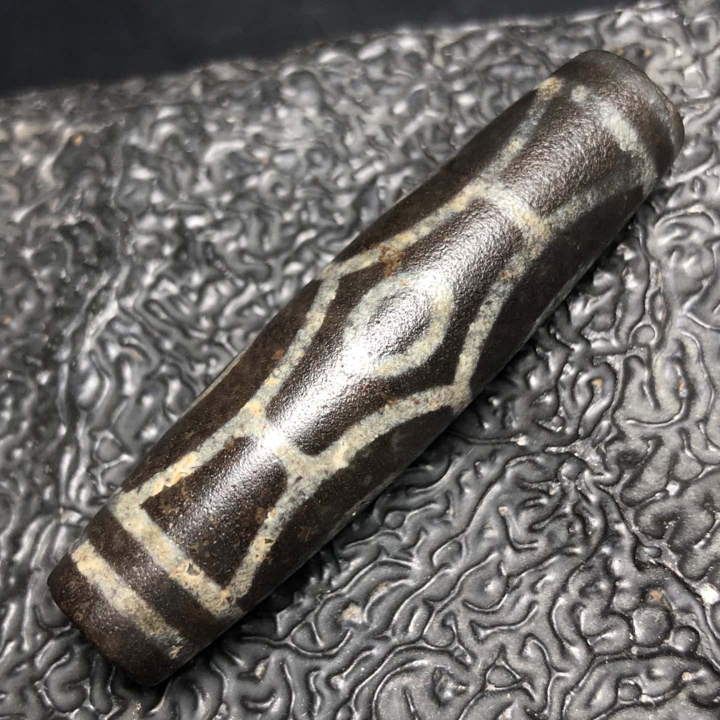 Chinese Natural Agate DZI Beads