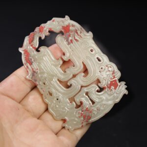 Chinese Natural Jade Carved Pendant