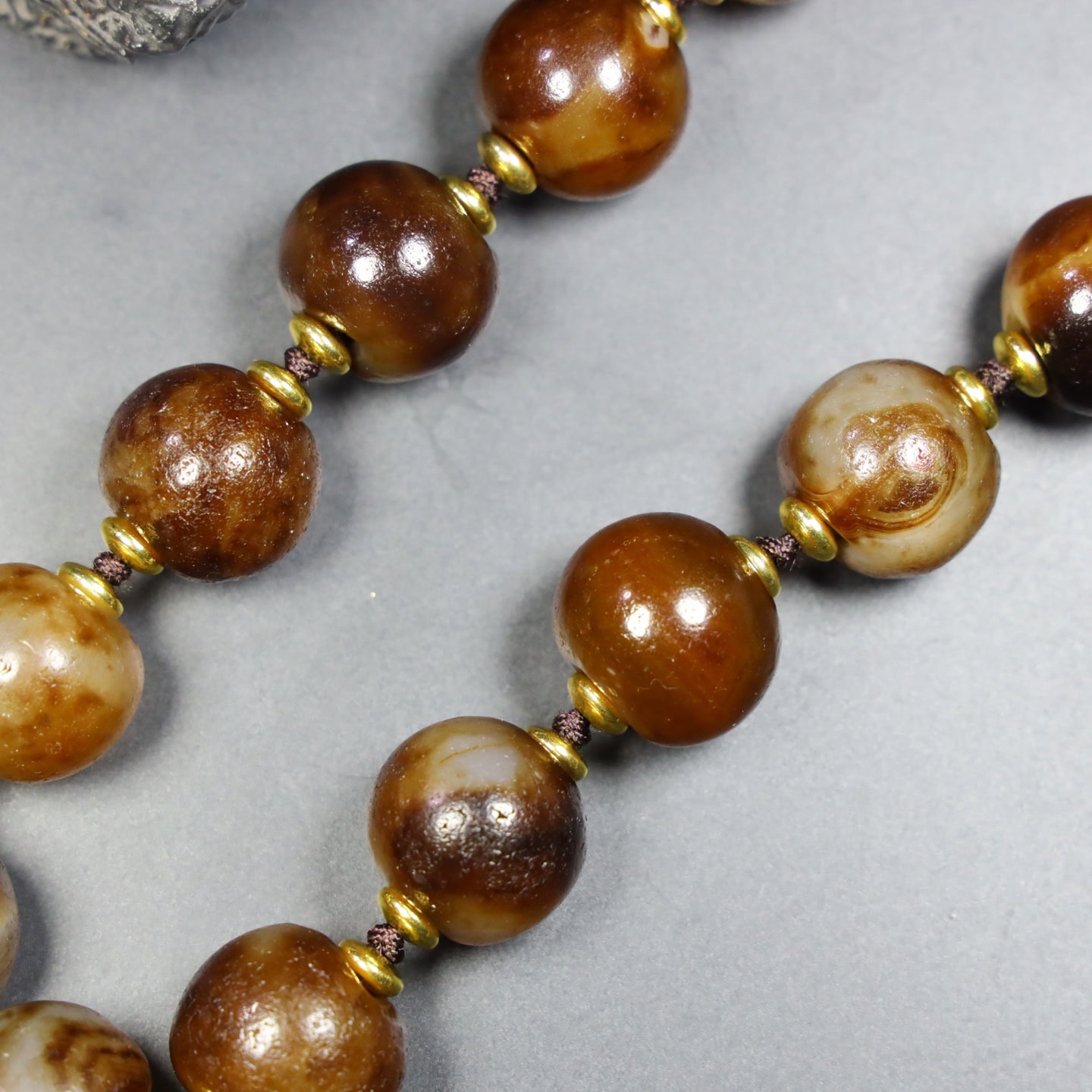 Chinese Natural Jade Carved Ball