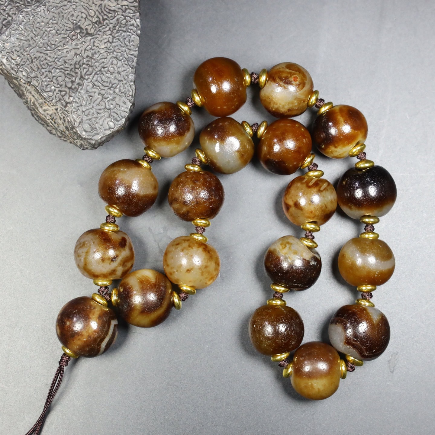 Chinese Natural Jade Carved Ball