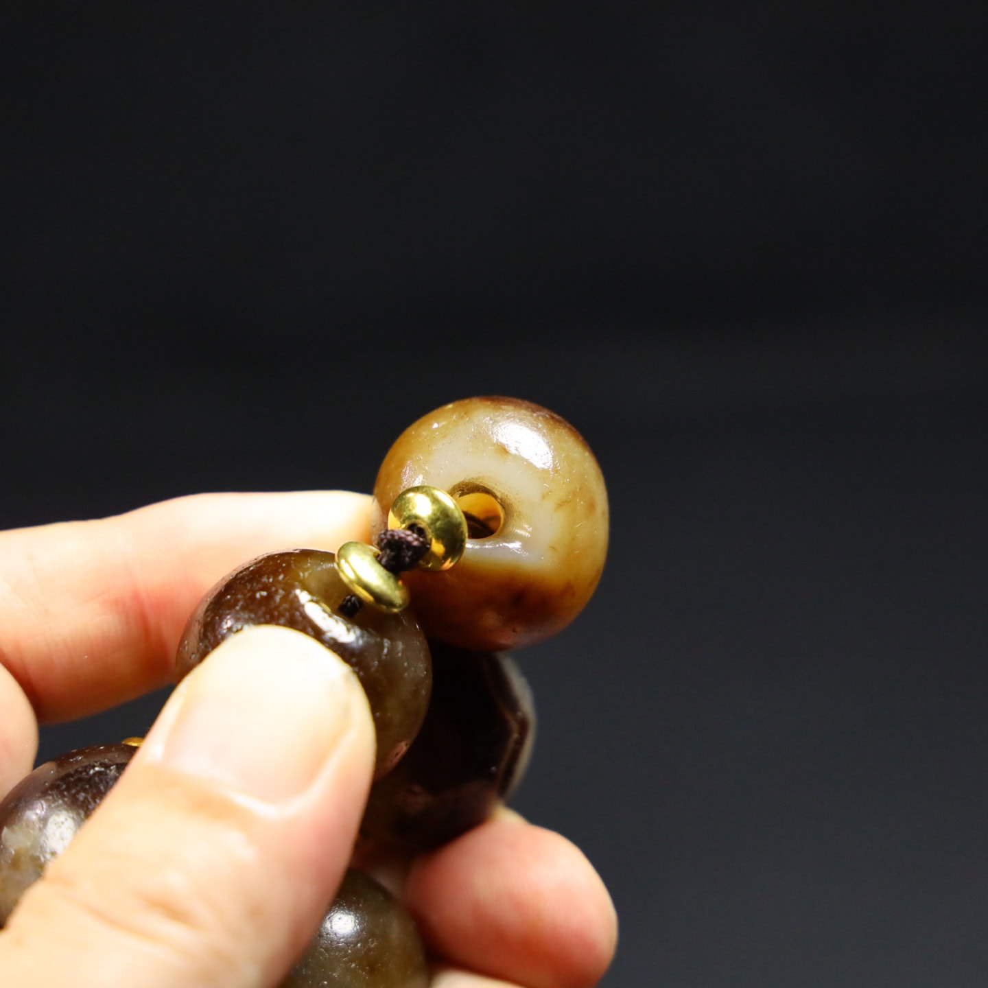 Chinese Natural Jade Carved Ball
