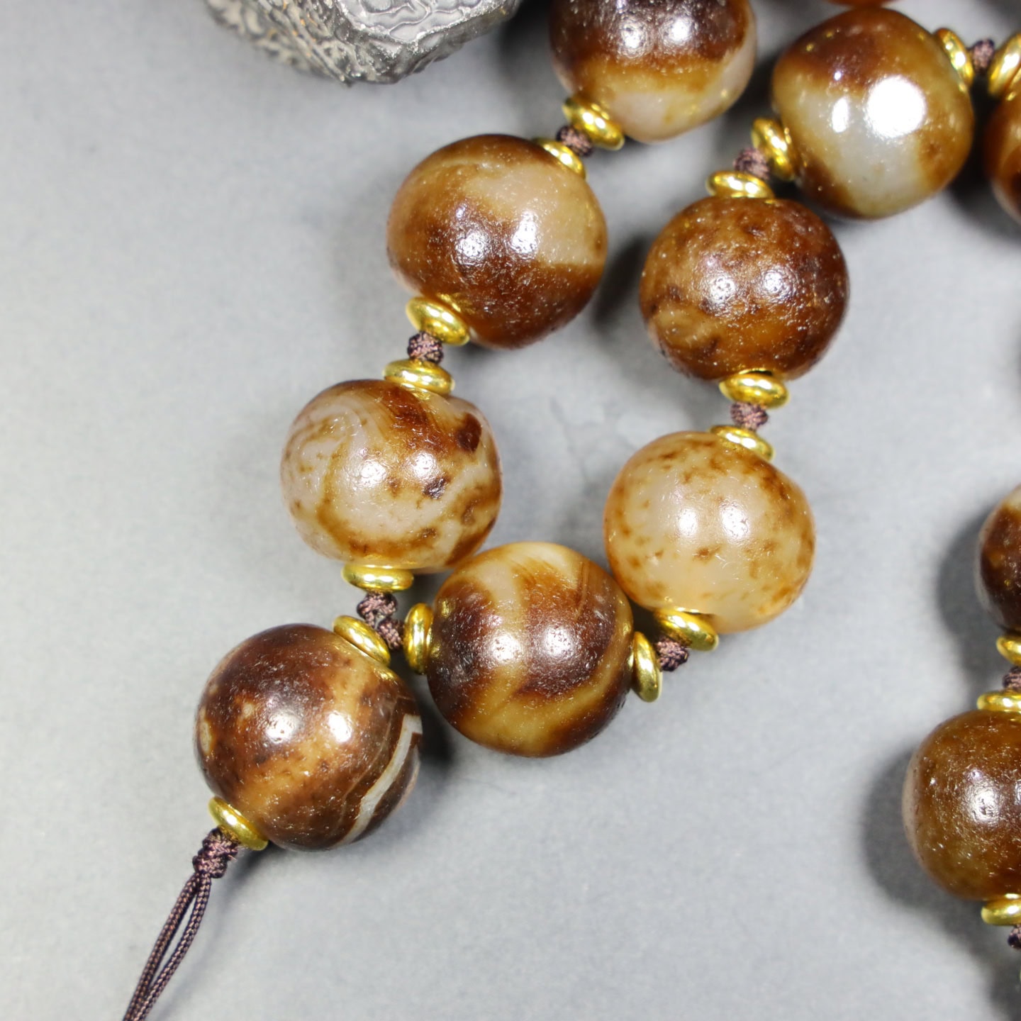 Chinese Natural Jade Carved Ball
