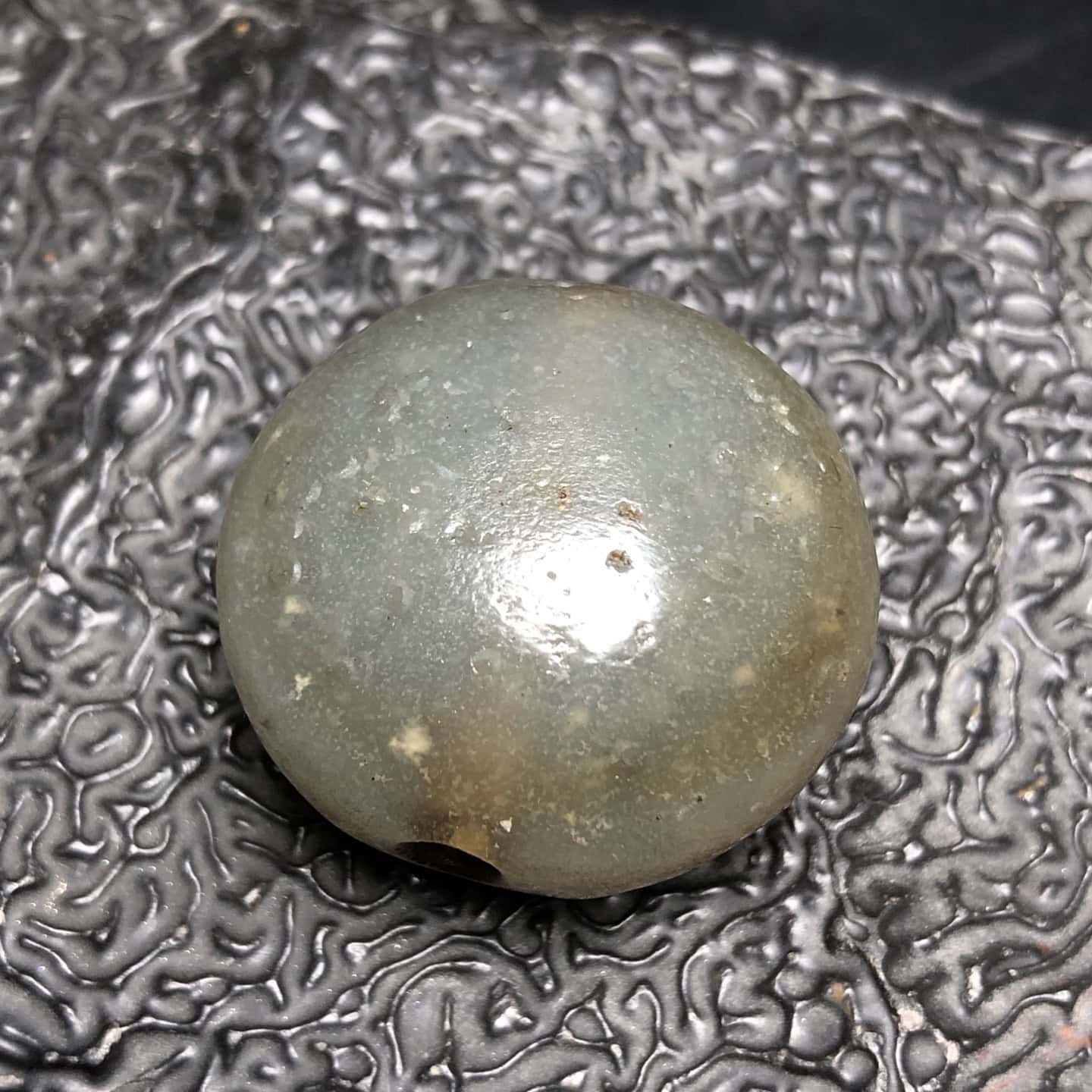 Chinese Natural Jade Carved bead