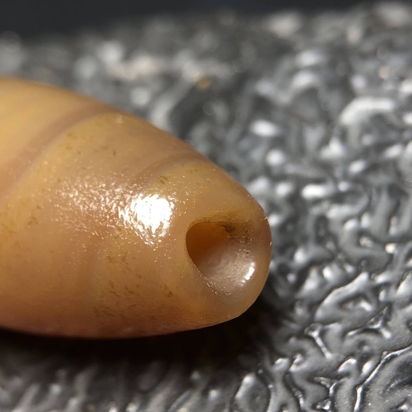 Chinese Natural Agate DZI Beads