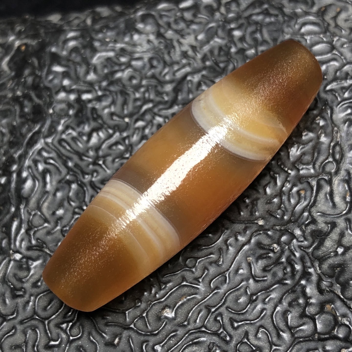 Chinese Natural Agate DZI Beads