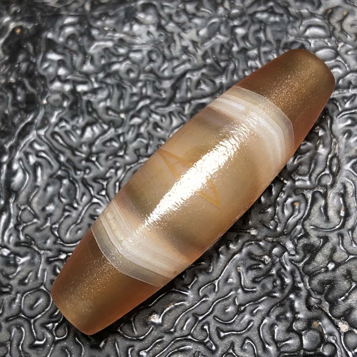 Chinese Natural Agate DZI Beads