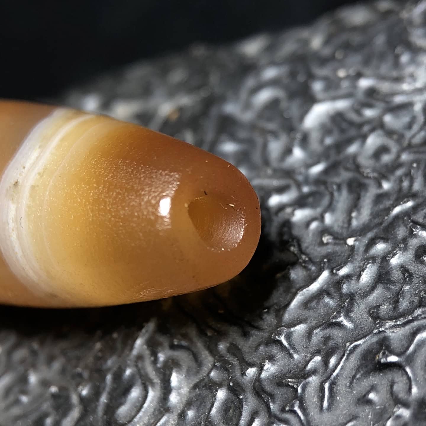 Chinese Natural Agate DZI Beads