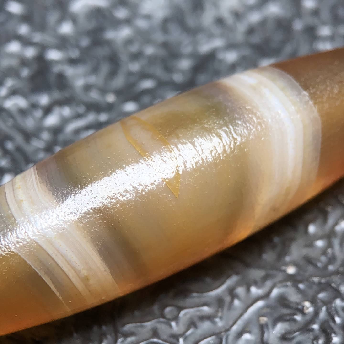Chinese Natural Agate DZI Beads
