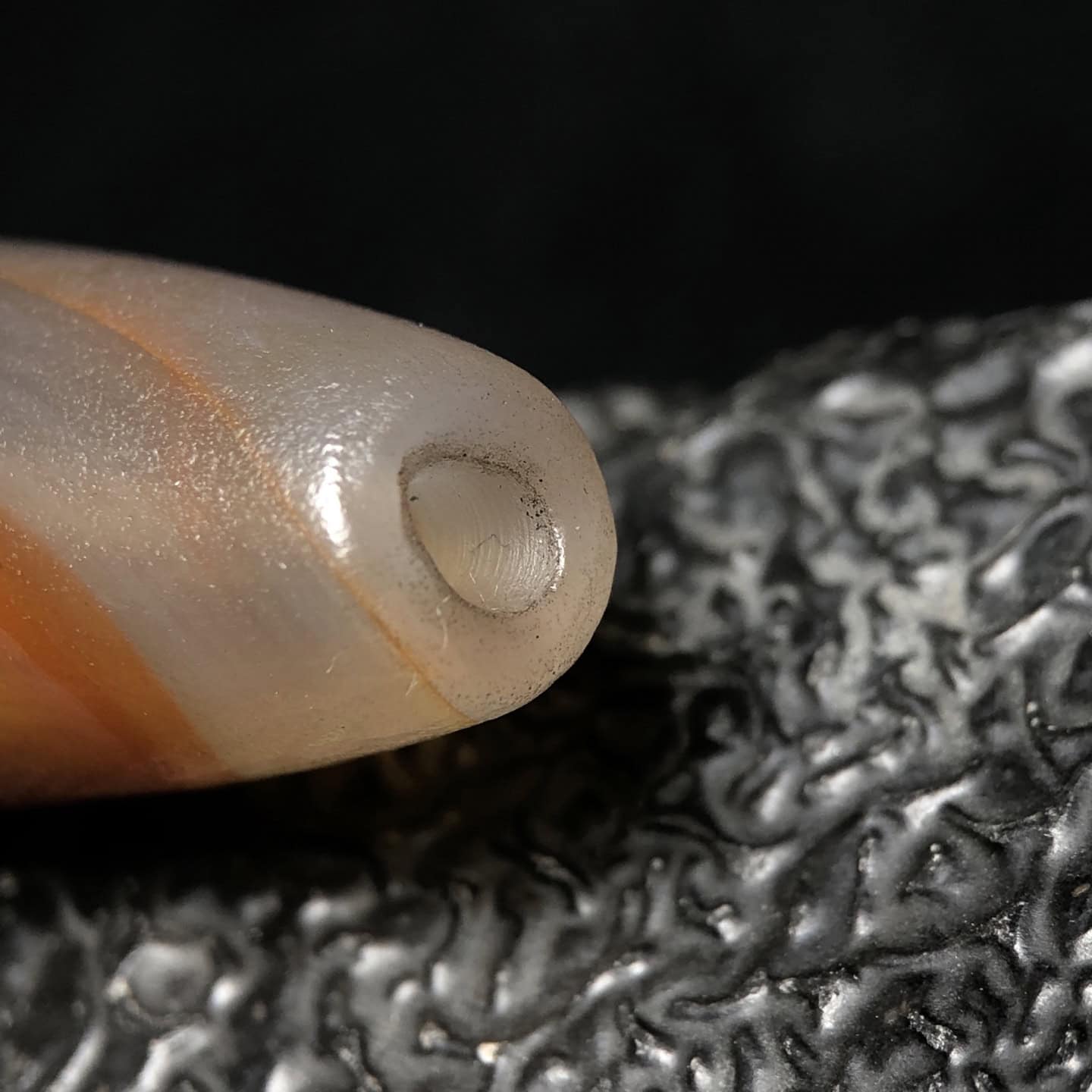 Chinese Natural Agate DZI Beads