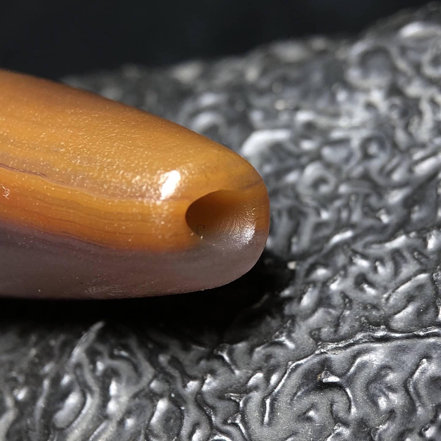 Chinese Natural Agate DZI Beads