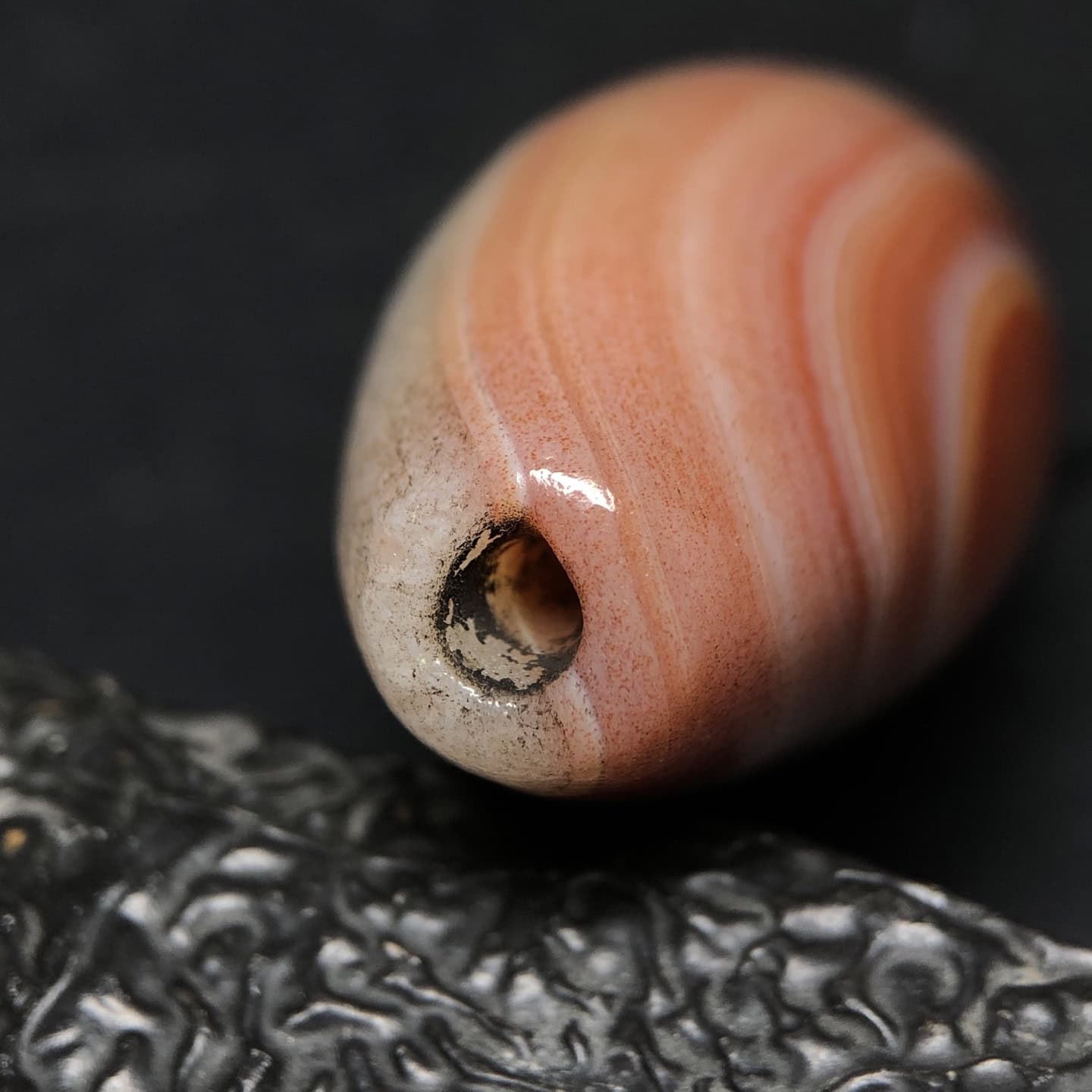 Chinese Natural Agate DZI Beads