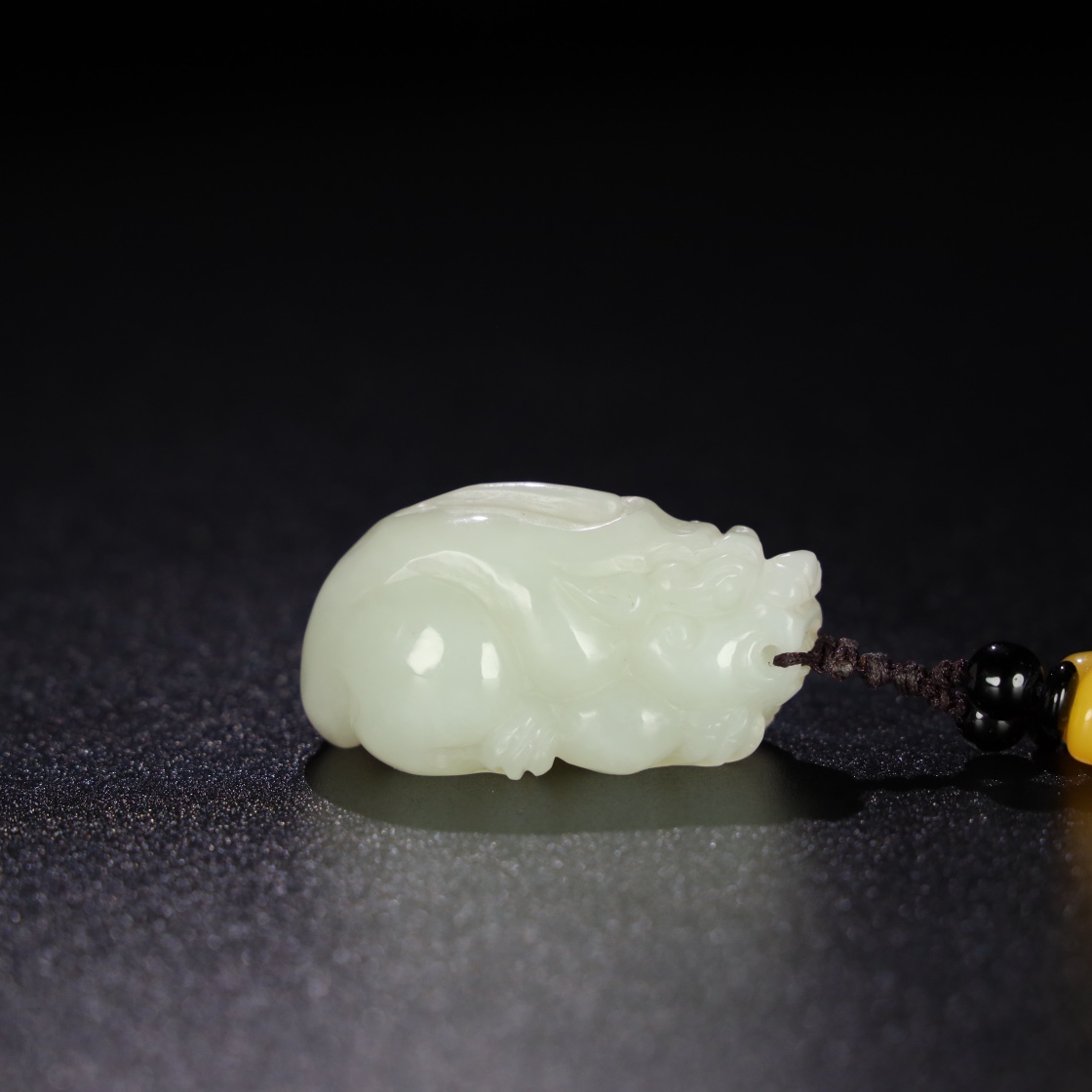 Chinese Natural Jade Carved Pendant