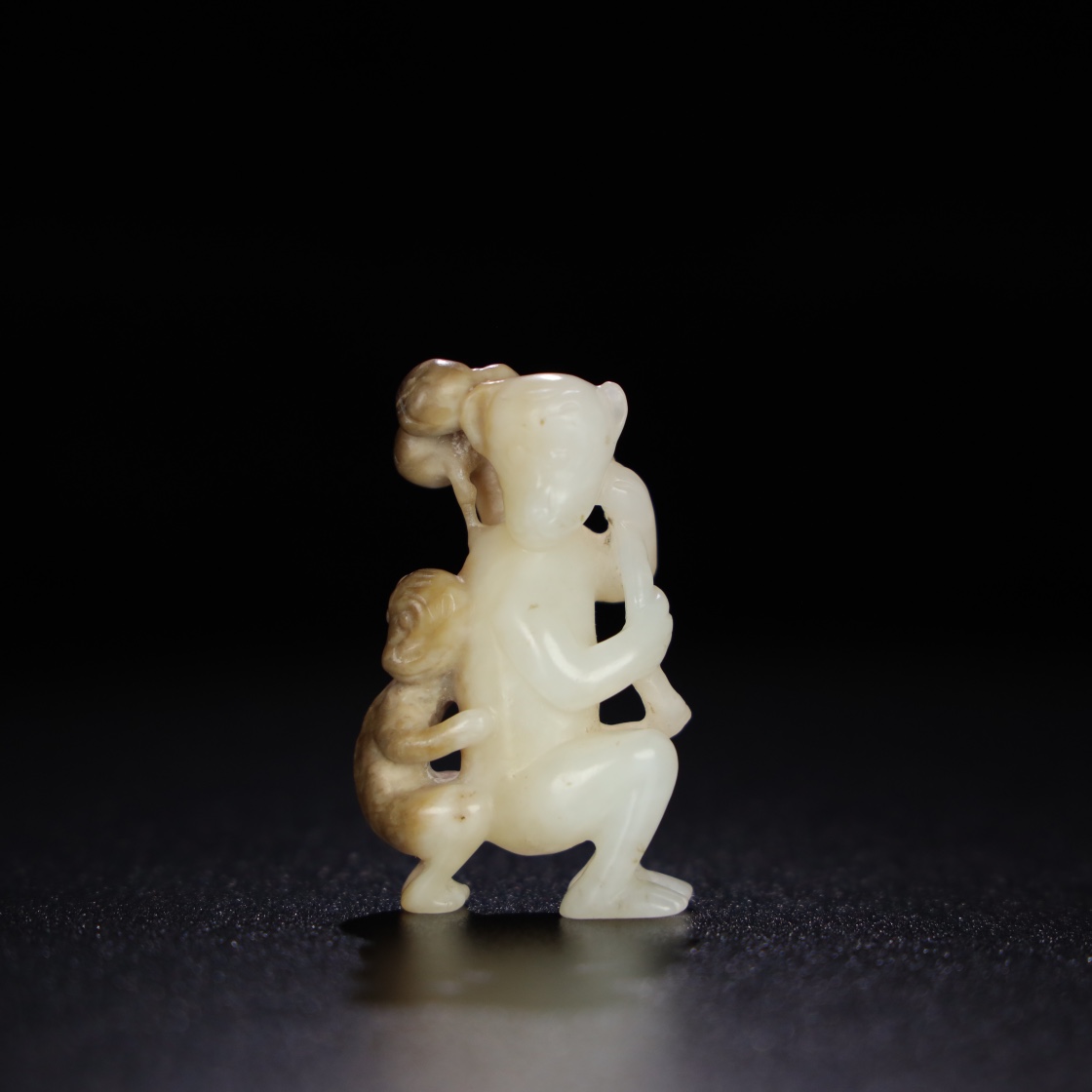 Chinese Natural Jade Carved Statue