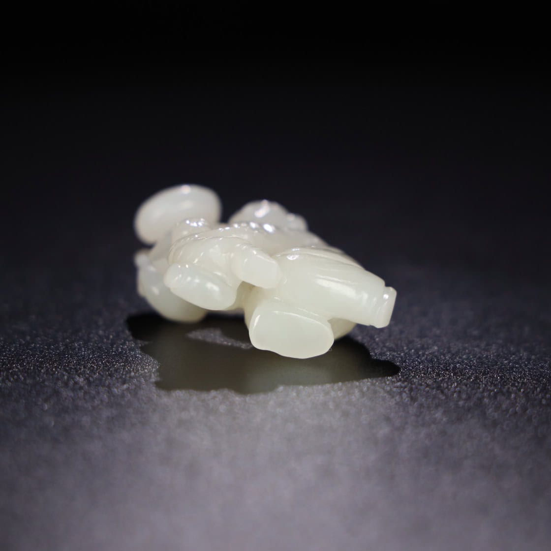 Chinese Natural Jade Carved Boy Statue