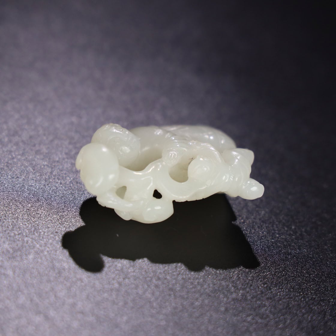 Chinese Natural Jade Carved Boy Statue