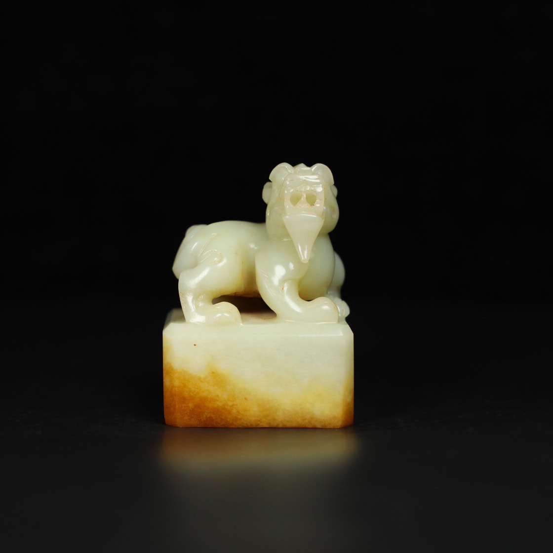 Chinese Natural Jade Carved Seals