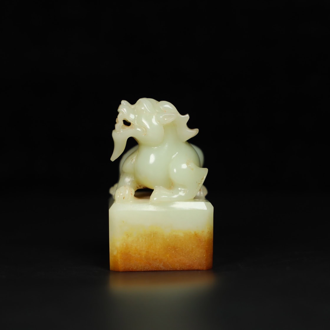 Chinese Natural Jade Carved Seals
