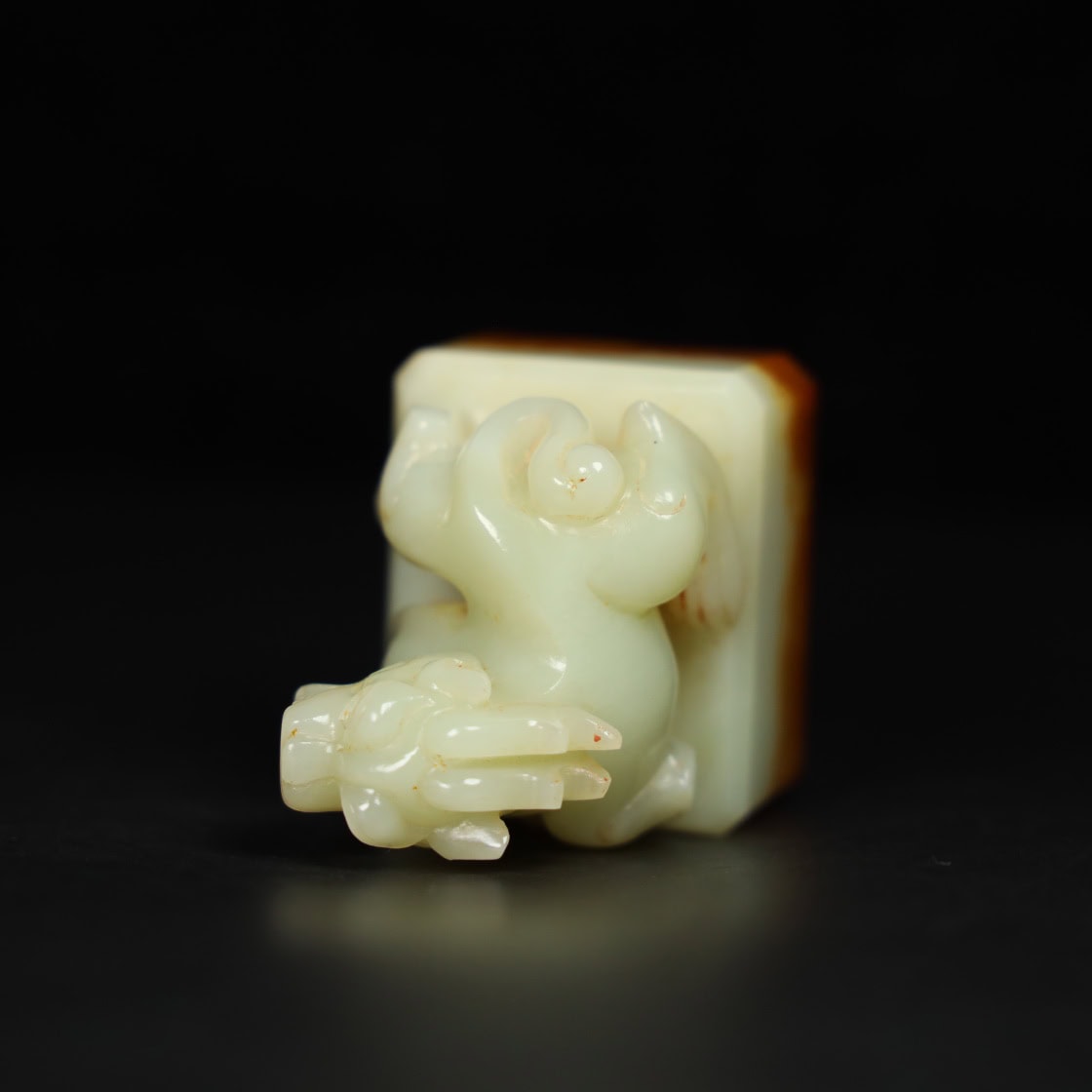 Chinese Natural Jade Carved Seals