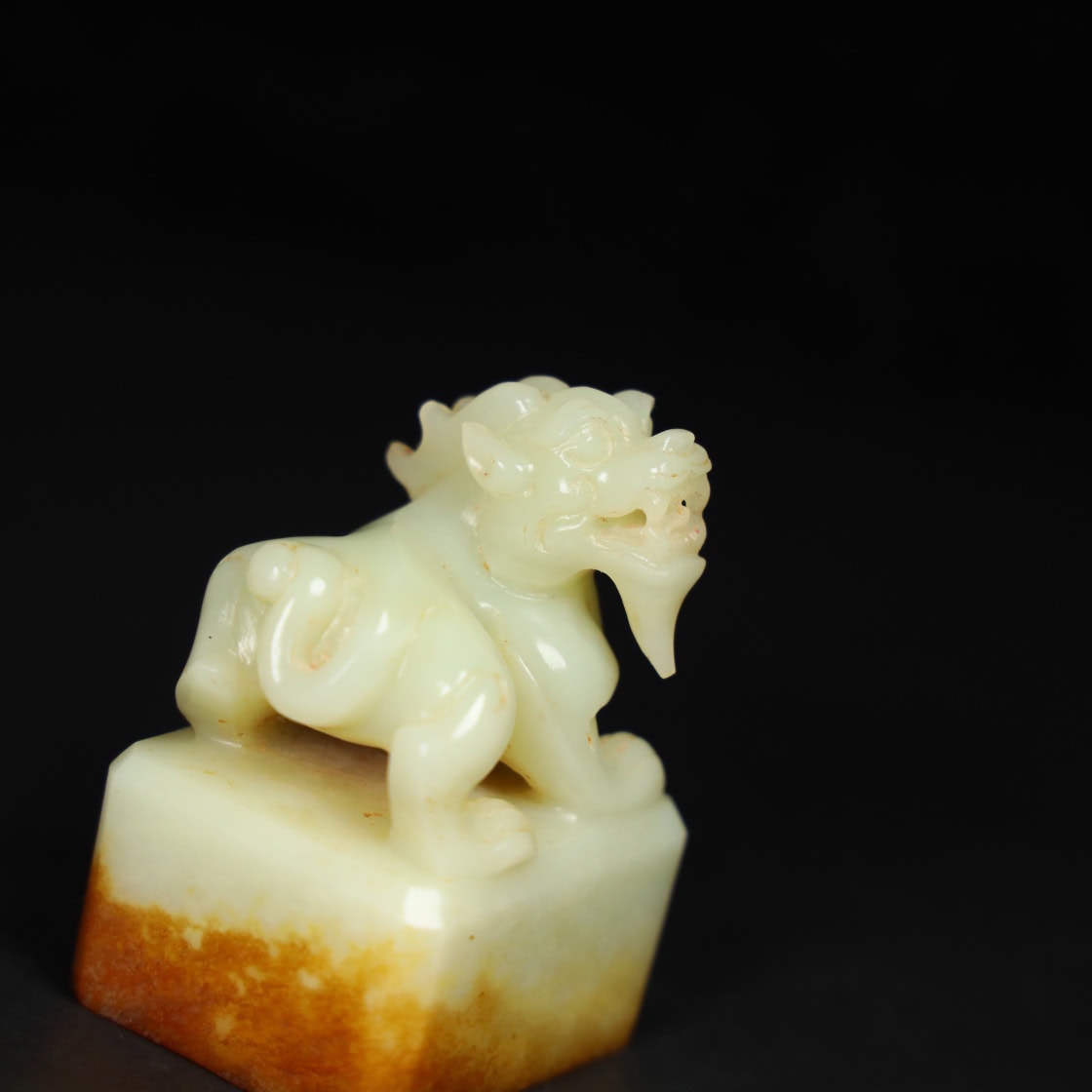 Chinese Natural Jade Carved Seals