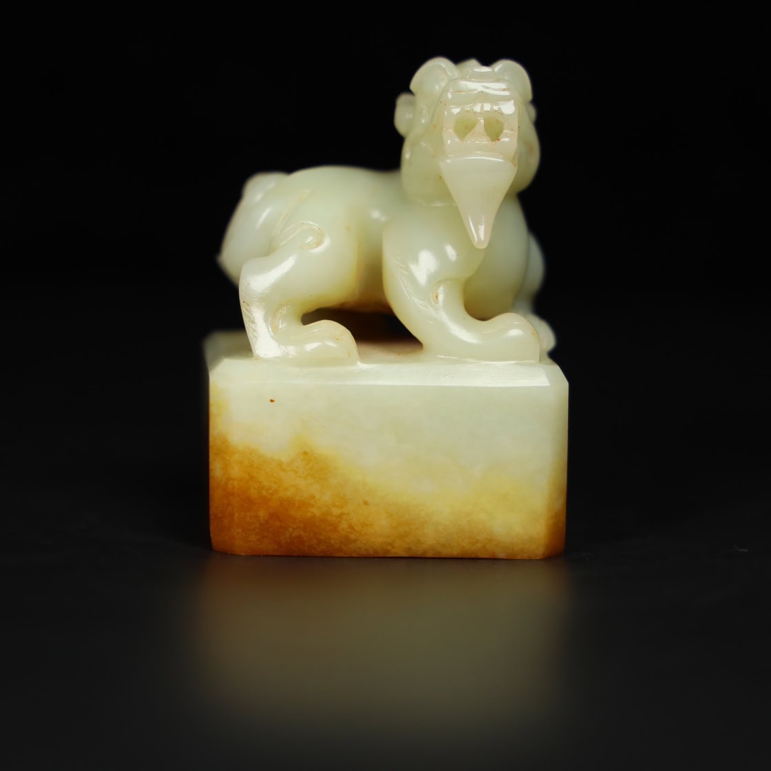 Chinese Natural Jade Carved Seals