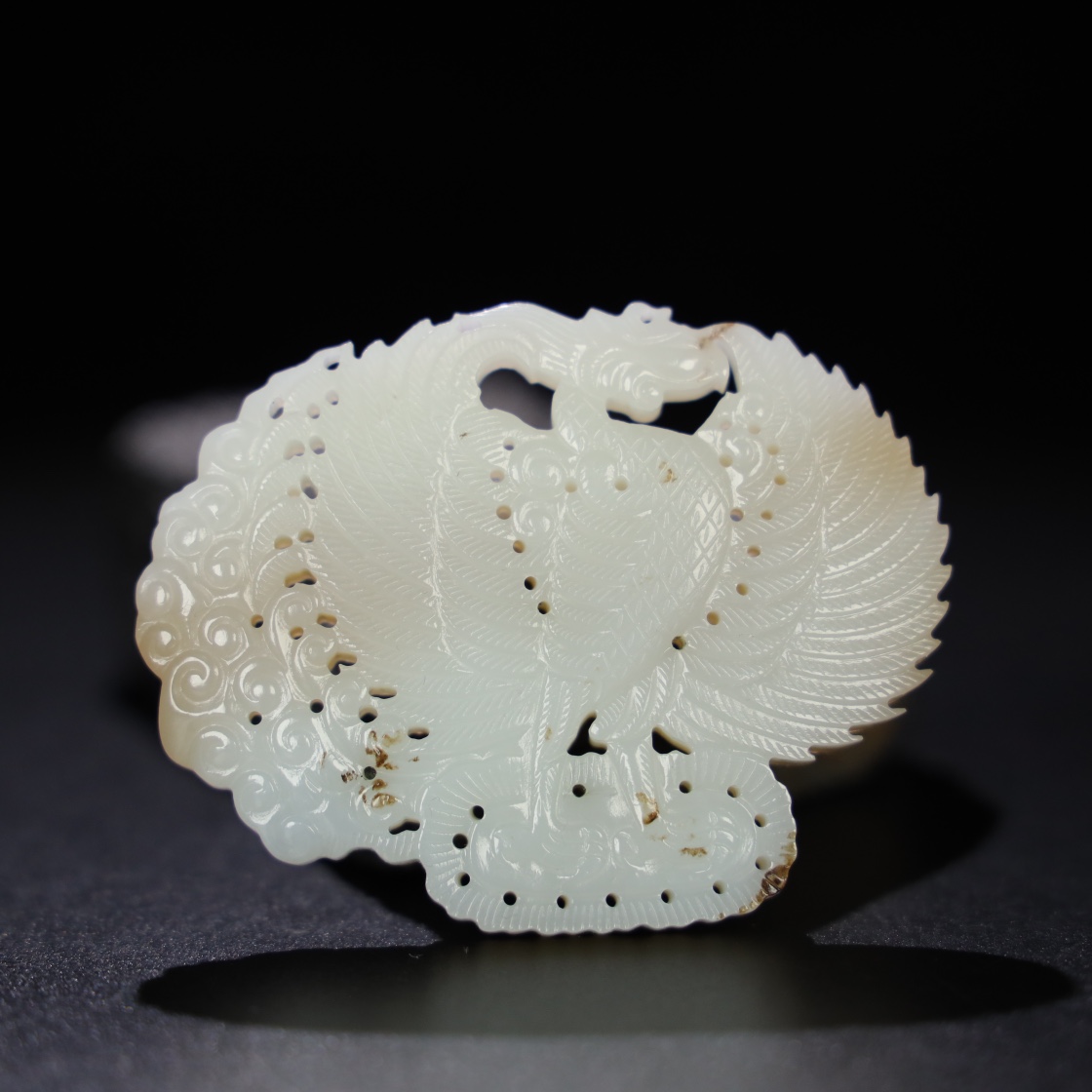 Chinese Natural Jade Carved Pendant