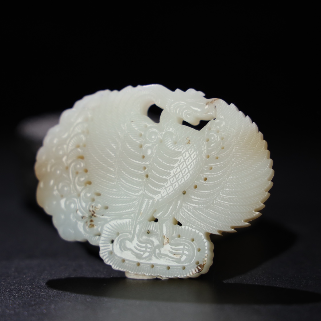 Chinese Natural Jade Carved Pendant