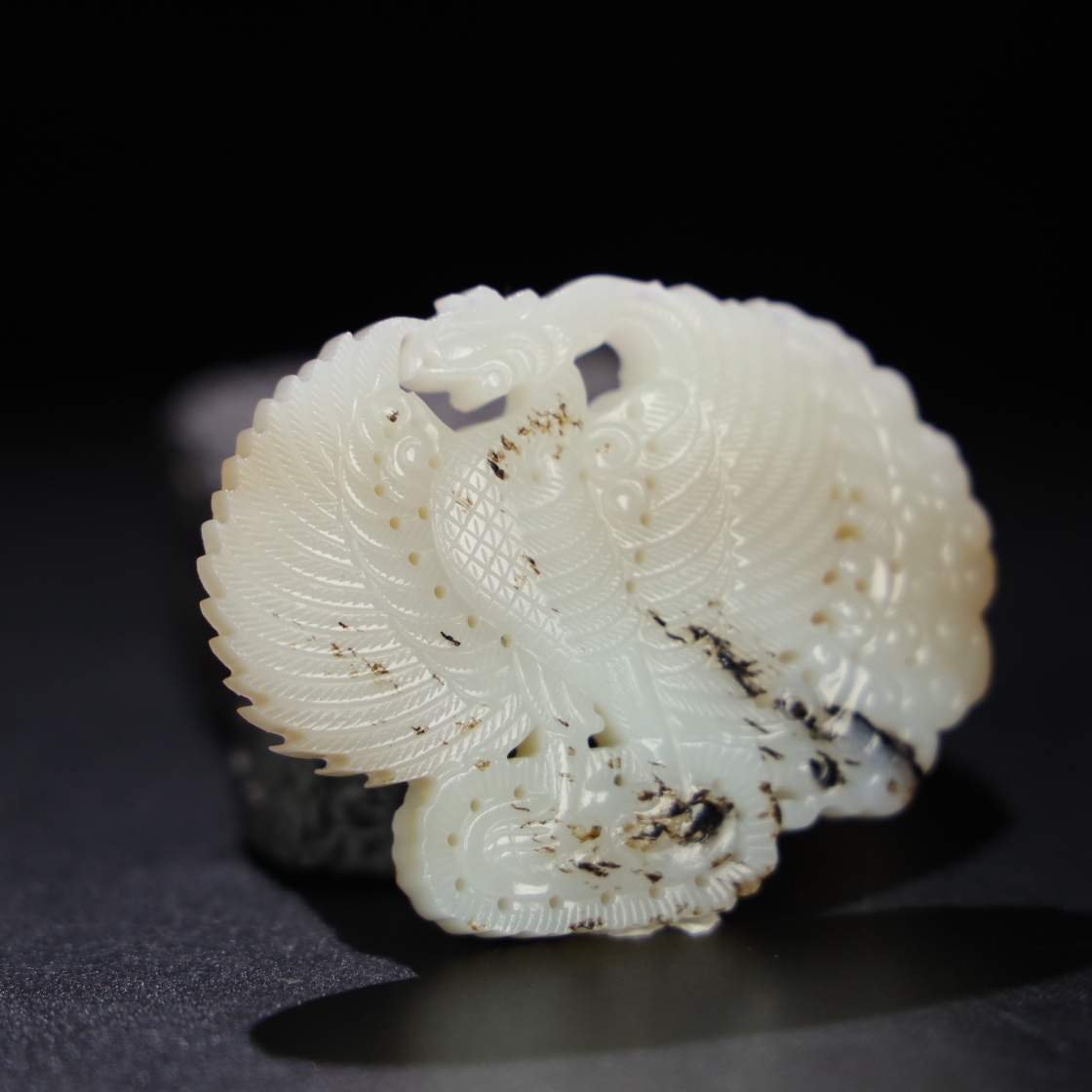 Chinese Natural Jade Carved Pendant
