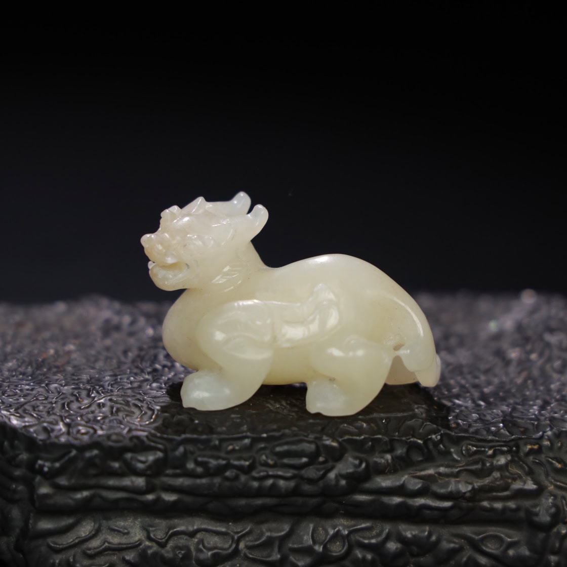 Chinese Natural Jade Carved Beasts