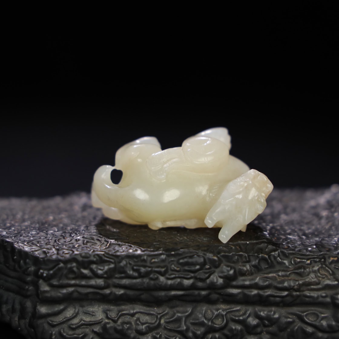 Chinese Natural Jade Carved Beasts