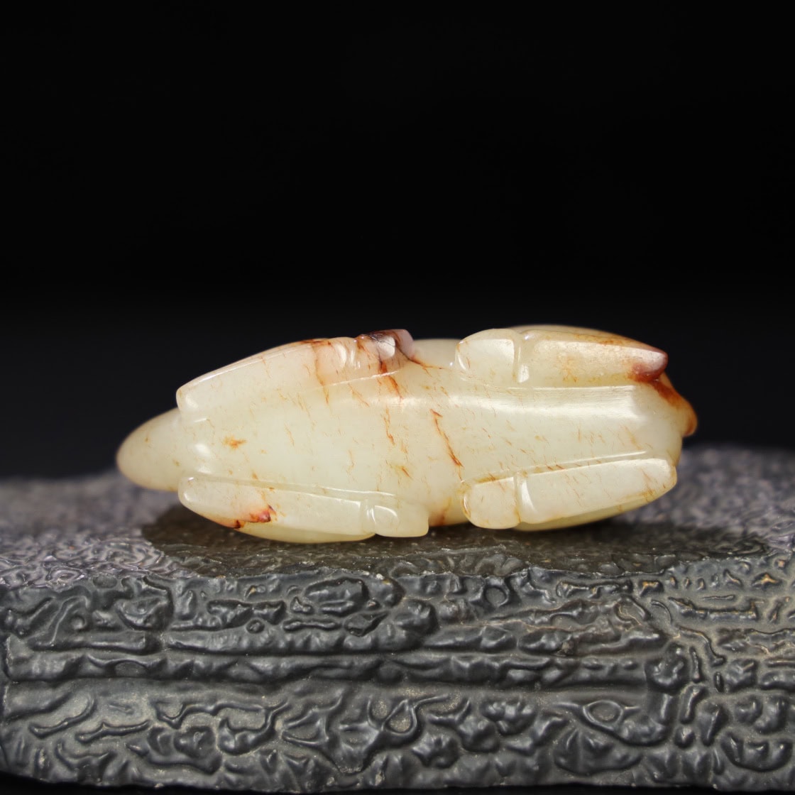 Chinese Natural Jade Carved Camel Pendant