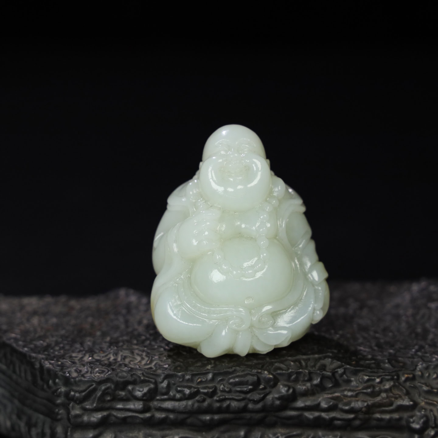 Chinese Natural Jade Carved Buddha