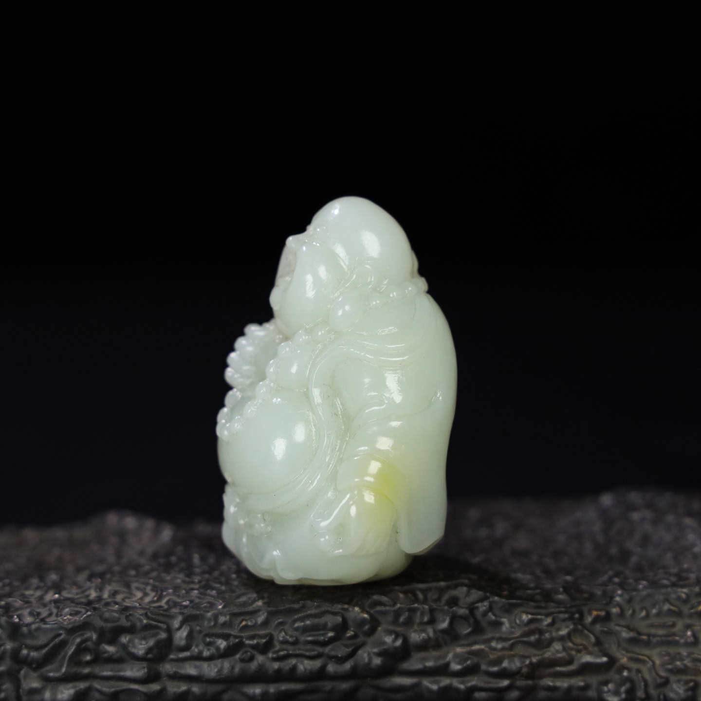 Chinese Natural Jade Carved Buddha
