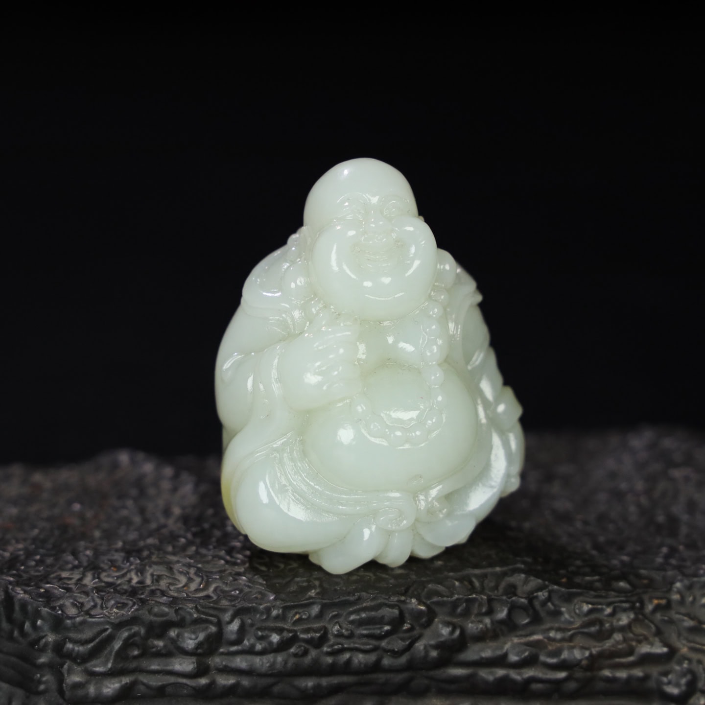 Chinese Natural Jade Carved Buddha