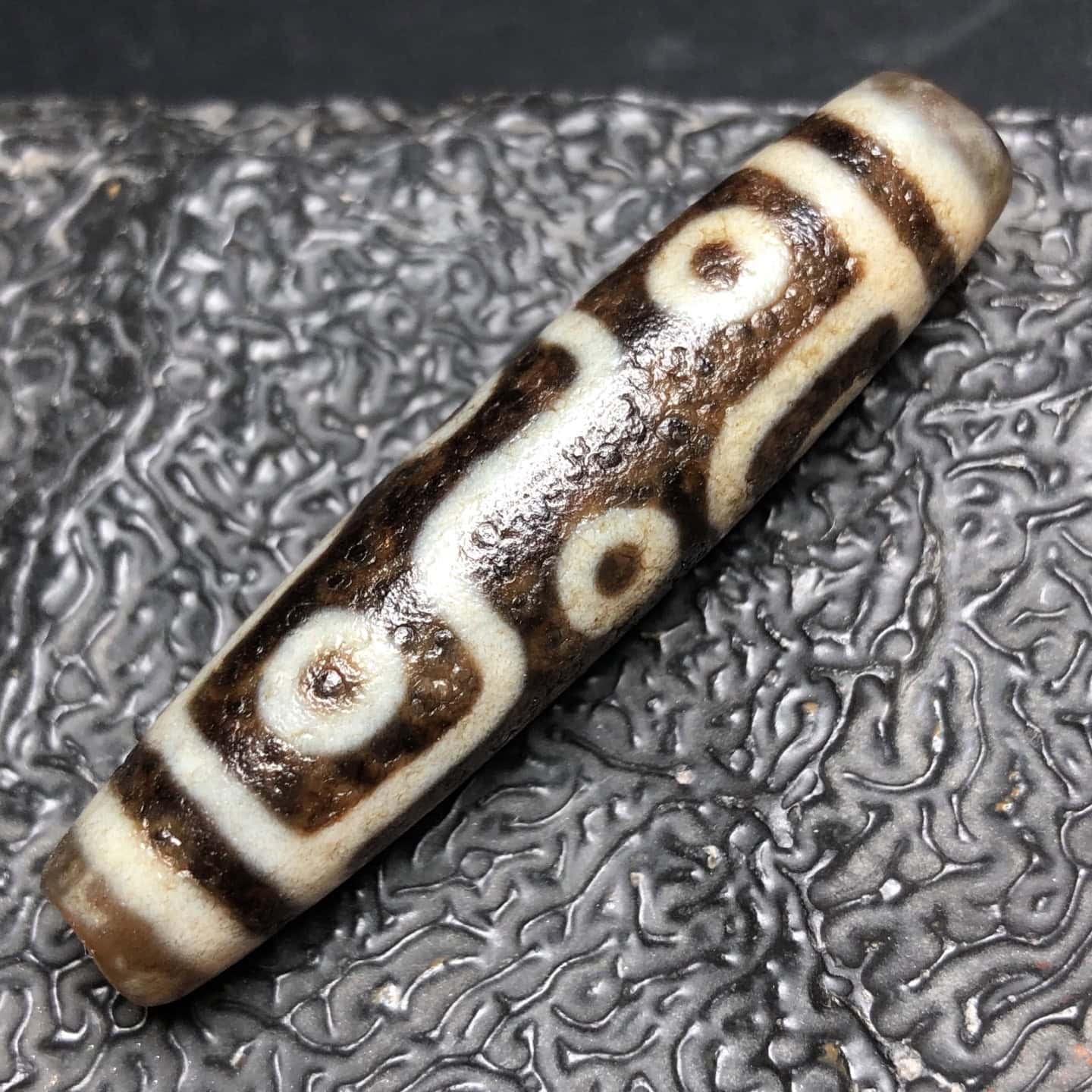 Chinese Natural Agate DZI Beads