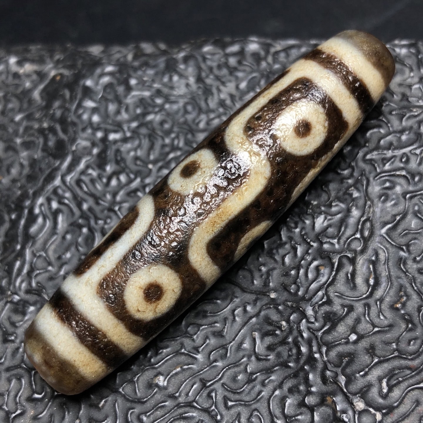 Chinese Natural Agate DZI Beads