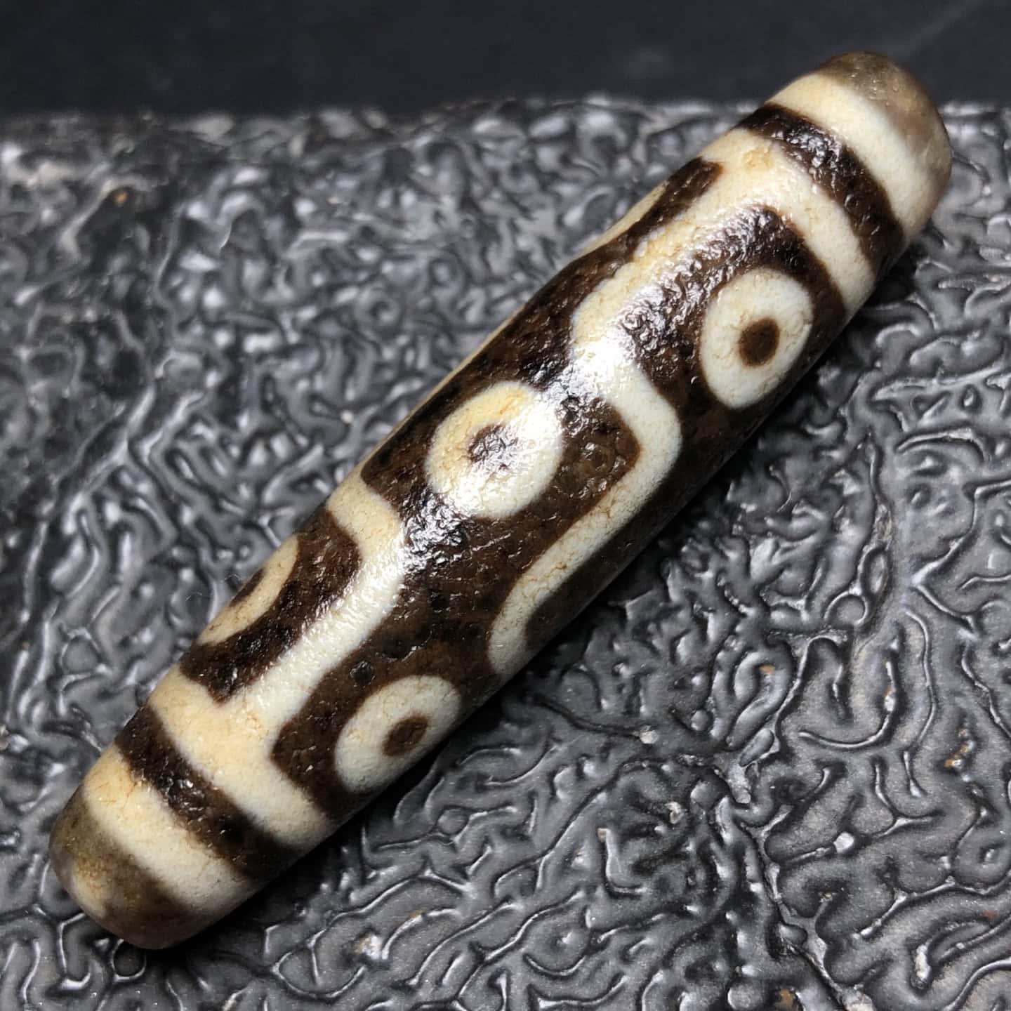 Chinese Natural Agate DZI Beads