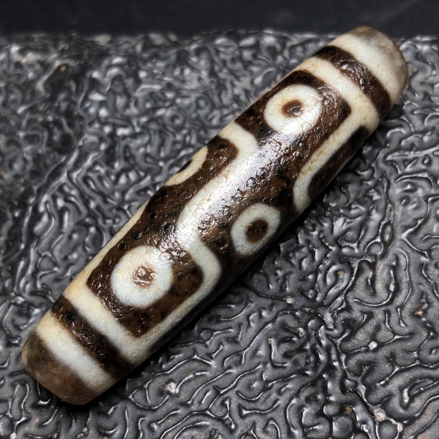 Chinese Natural Agate DZI Beads