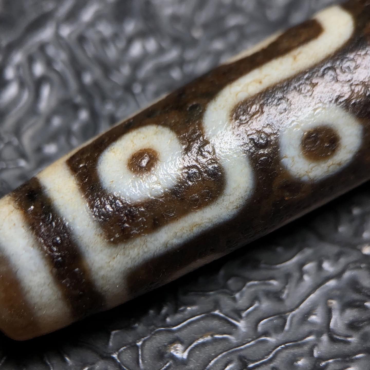 Chinese Natural Agate DZI Beads