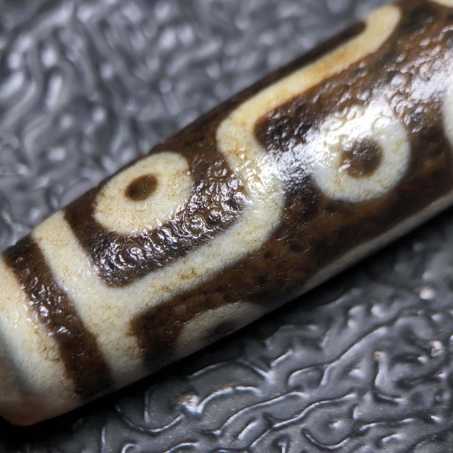 Chinese Natural Agate DZI Beads