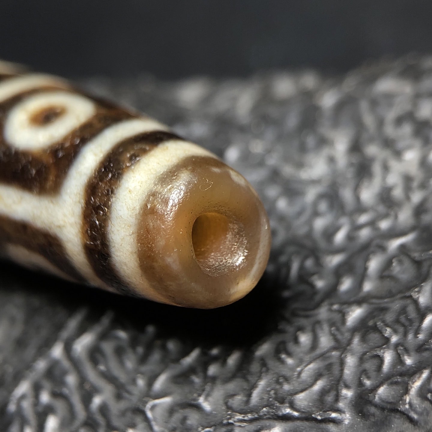 Chinese Natural Agate DZI Beads