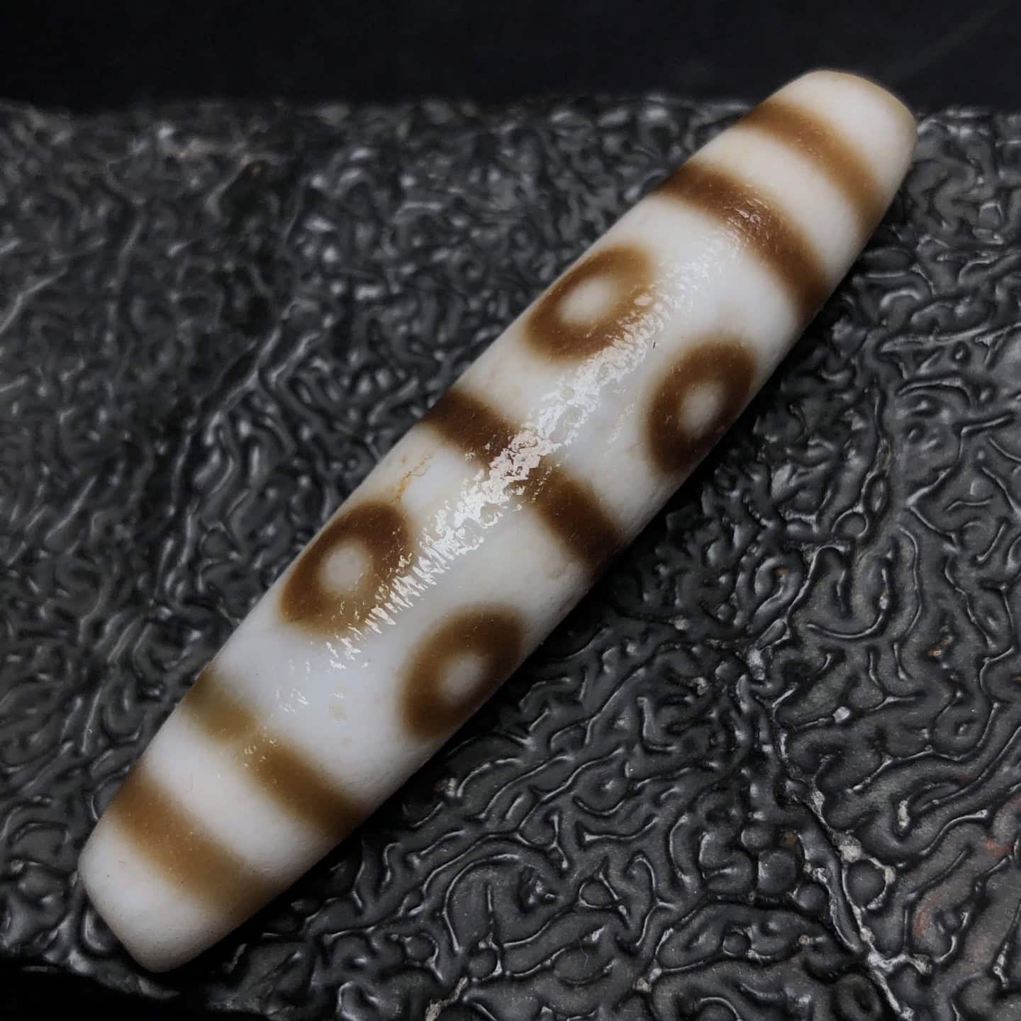 Chinese Natural Agate DZI Beads