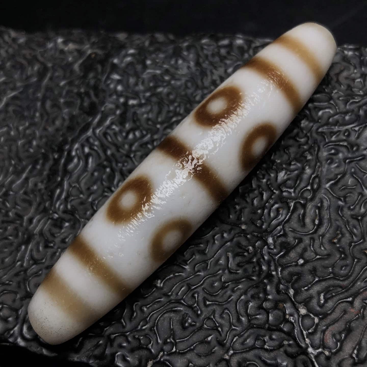 Chinese Natural Agate DZI Beads