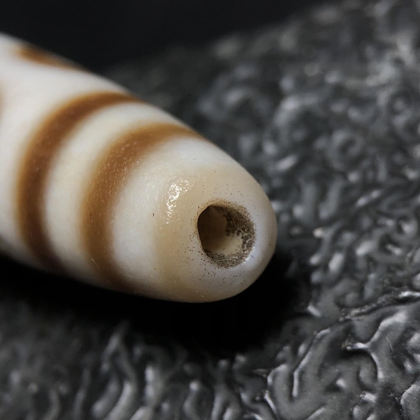 Chinese Natural Agate DZI Beads