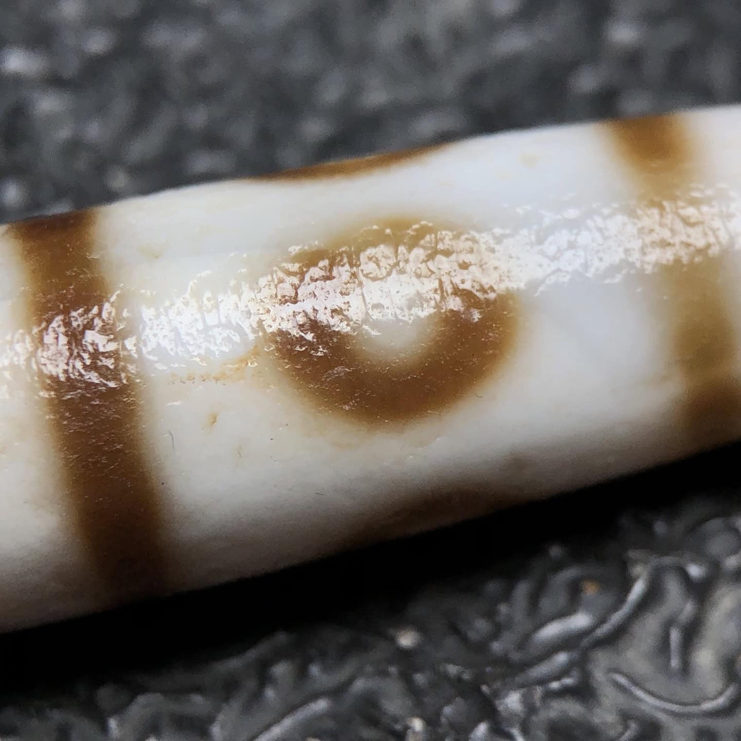 Chinese Natural Agate DZI Beads