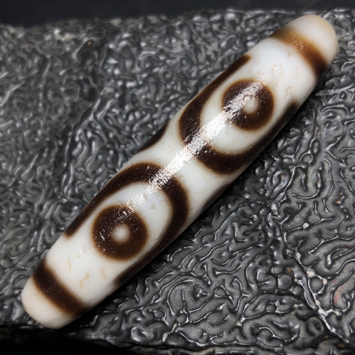Chinese Natural Agate DZI Beads