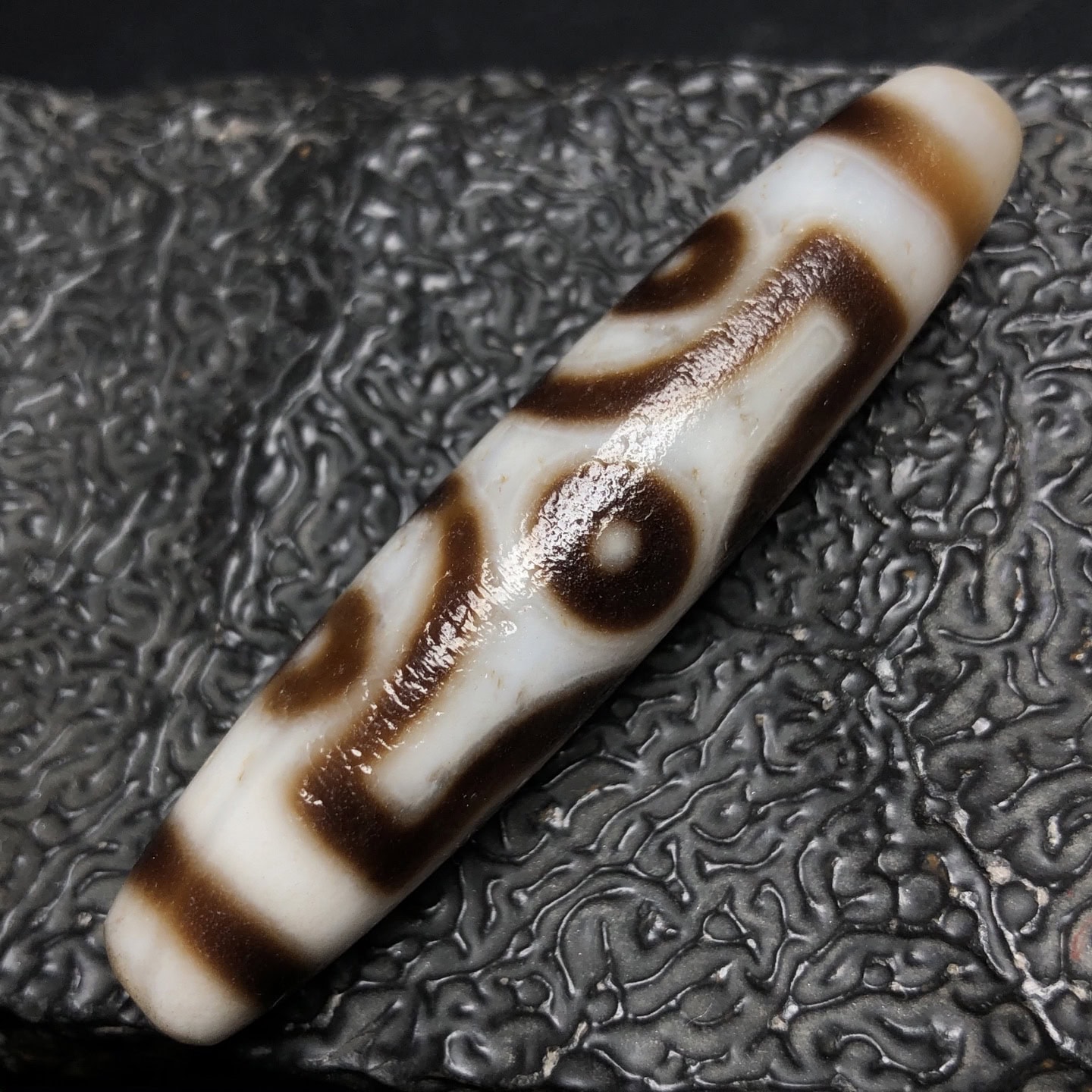 Chinese Natural Agate DZI Beads