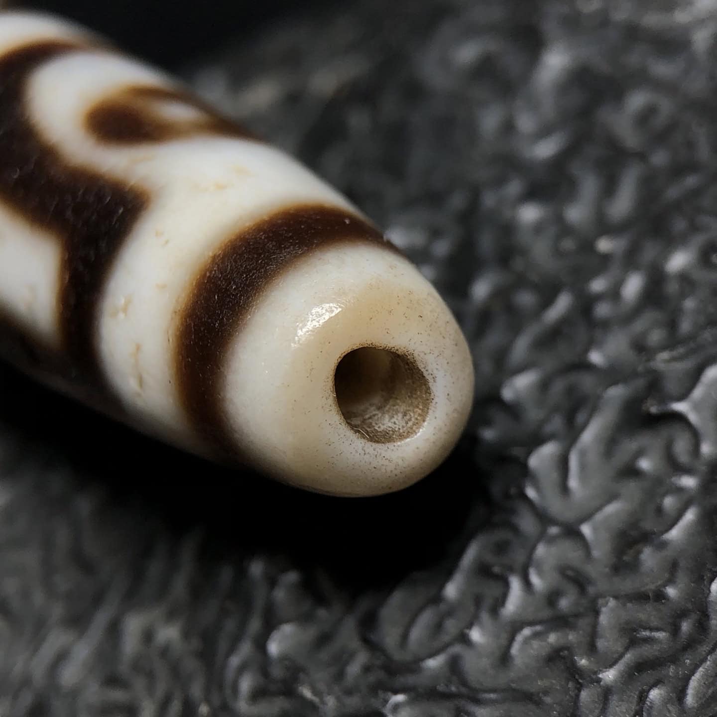 Chinese Natural Agate DZI Beads