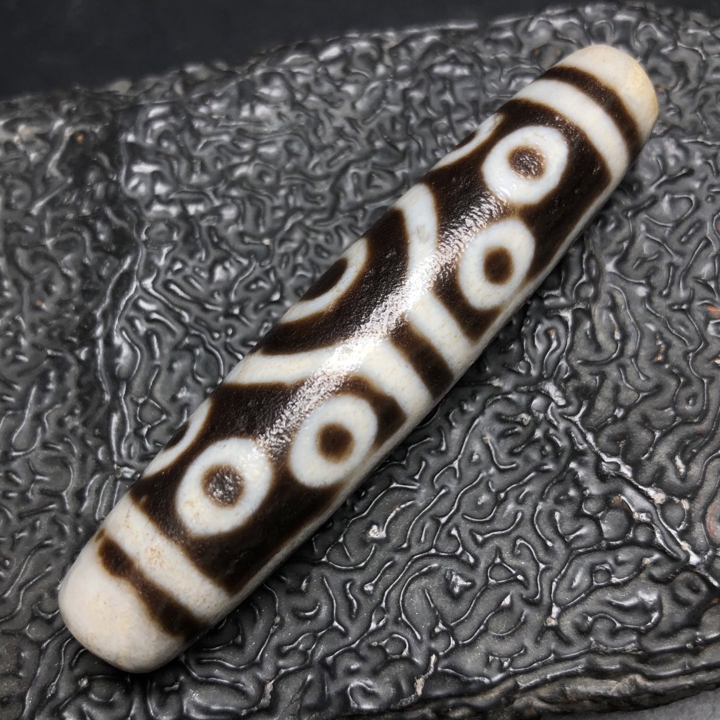 Chinese Natural Agate DZI Beads