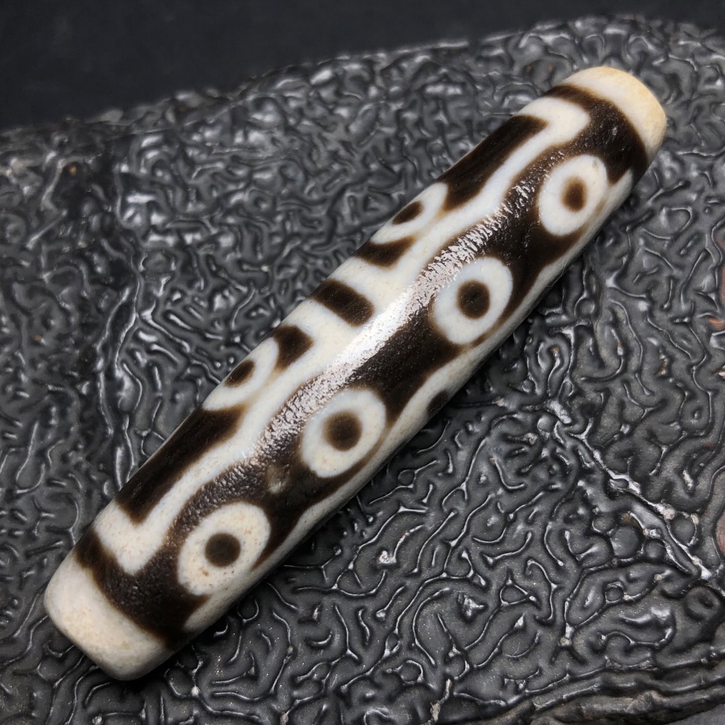 Chinese Natural Agate DZI Beads